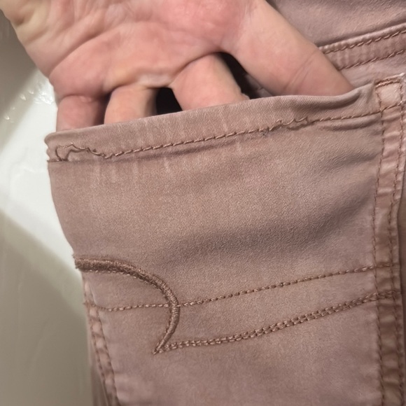 #18- American Eagle Pink Skinny Jeans-SZ 00 - Picture 4 of 6